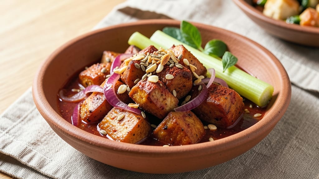 Sweet Potato Bhaji Recipe: Charred Spice Bomb With Crispy Celery Crown