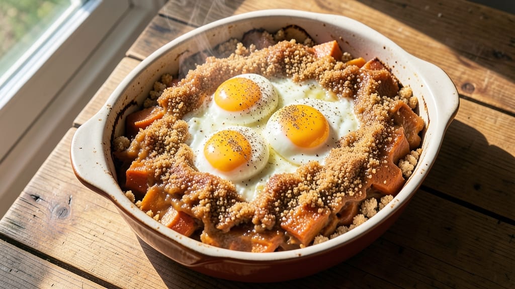 St Clair Sweet Potato Casserole Recipe: Celery Crown Crunch Over Nutmeg-Kissed Cream