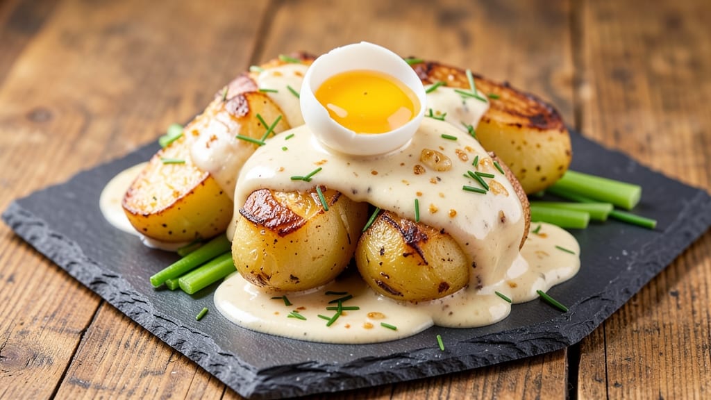 Any Potato Recipe: Twice-Baked Fluffy Hearts With Crispy Celery Crown