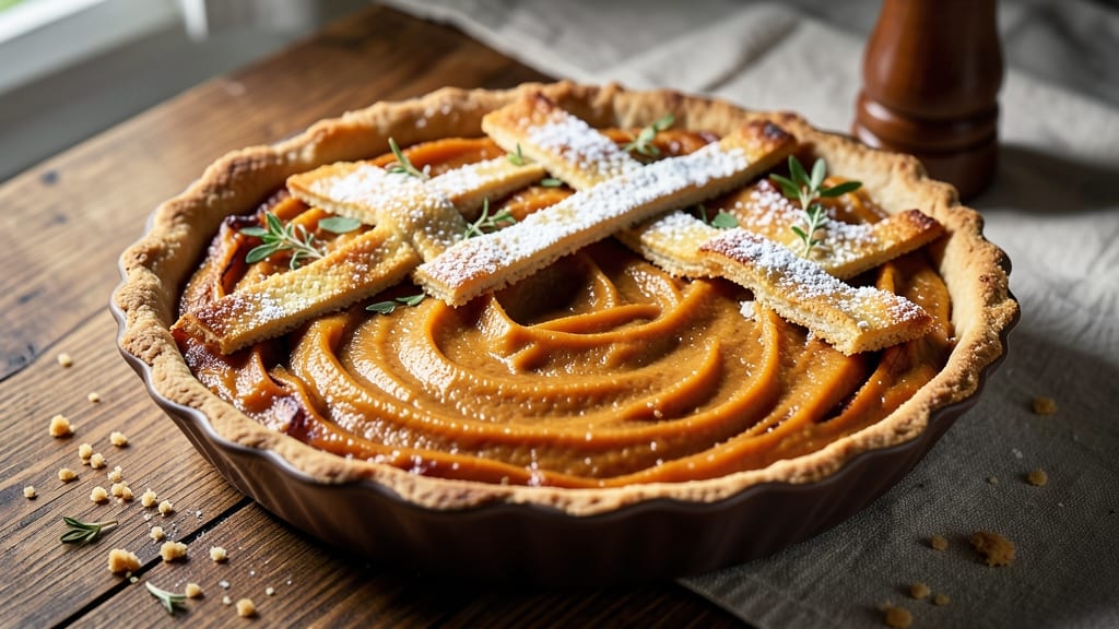 Sweet Potato and Yam Pie Recipe: Warm Spice Swirl With Buttery Crust Layers