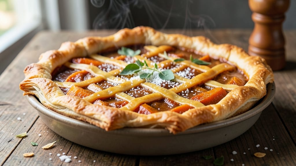 Bajan Sweet Potato Pie Recipe: Nutmeg-Kissed Crust With Celery Crown Crunch