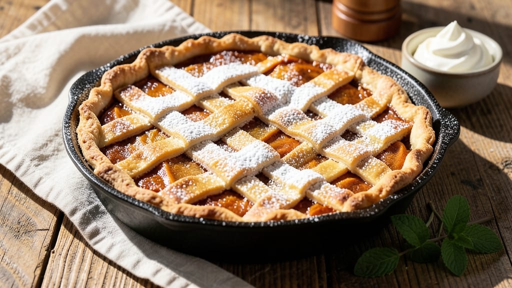 Southern Sweet Potato Pie Recipe for 2 Pies: Spiced Custard with Crispy Celery Crown Topping