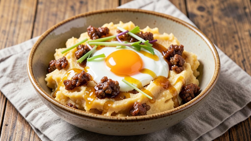 Sweet Potato Ground Beef Cottage Cheese Hot Honey Recipe: Savory-Sweet Skillet with Crunchy Celery Crown