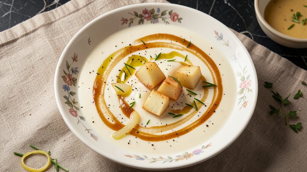 Basic Cream of Potato Soup Recipe: Velvety Silky Texture Without Lumps