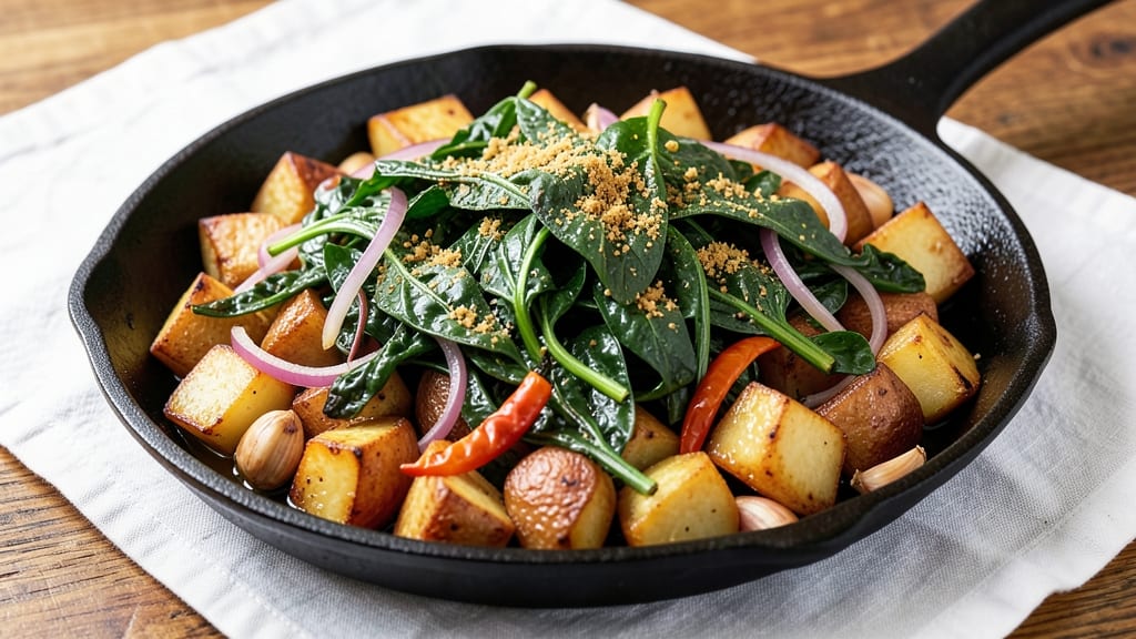 African Potato Greens Recipe: Bold Spice Harmony in One Pan