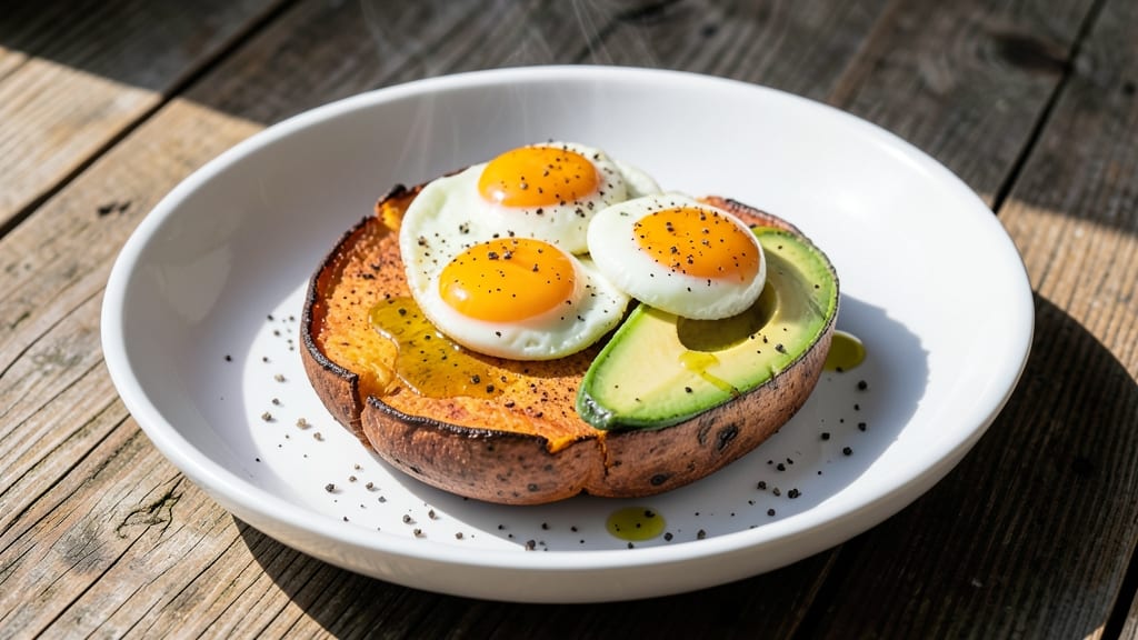Sweet Potato Egg Avocado Recipe: Crispy Edges and Creamy Centers in One Bowl