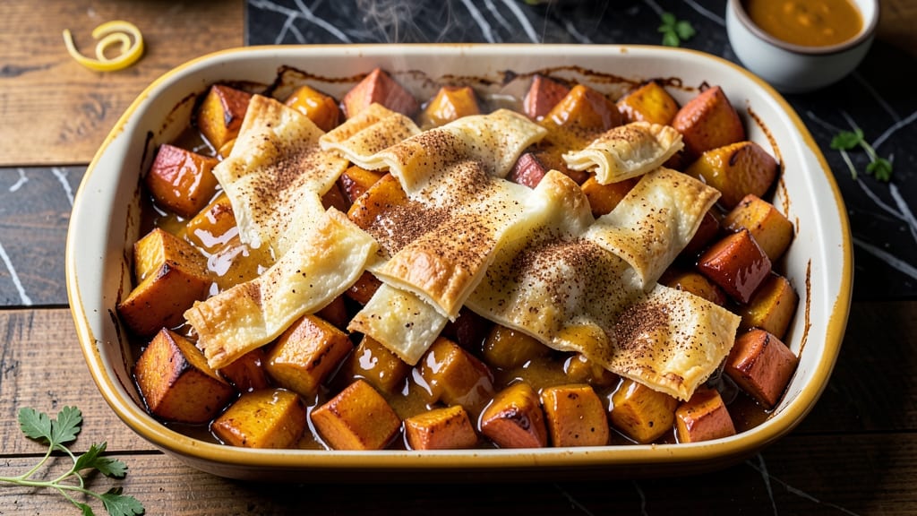 Texas Roadhouse Sweet Potato Casserole Recipe: Crispy Celery Crown Over Creamy Nutmeg Bliss