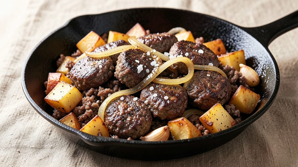 Ground Beef and Potato Hash Recipe: Crispy Edges, Hearty Bites in One Pan