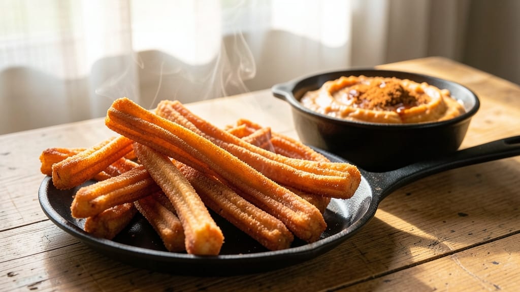 Sweet Potato Churros Recipe: Caramel-Drizzled Crunch in 15 Minutes