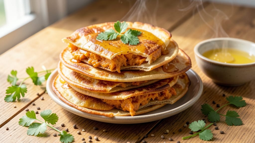 Sweet Potato Puri Recipe: Flaky Layers and Spiced Filling Magic