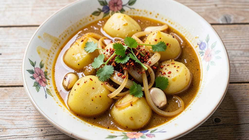 Spicy Vegan Potato Curry Recipe: Fiery Coconut and Turmeric Flavor Bomb