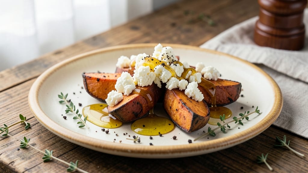 Sweet Potato Goat Cheese Honey Recipe: Caramelized Sweetness Meets Tangy Cream