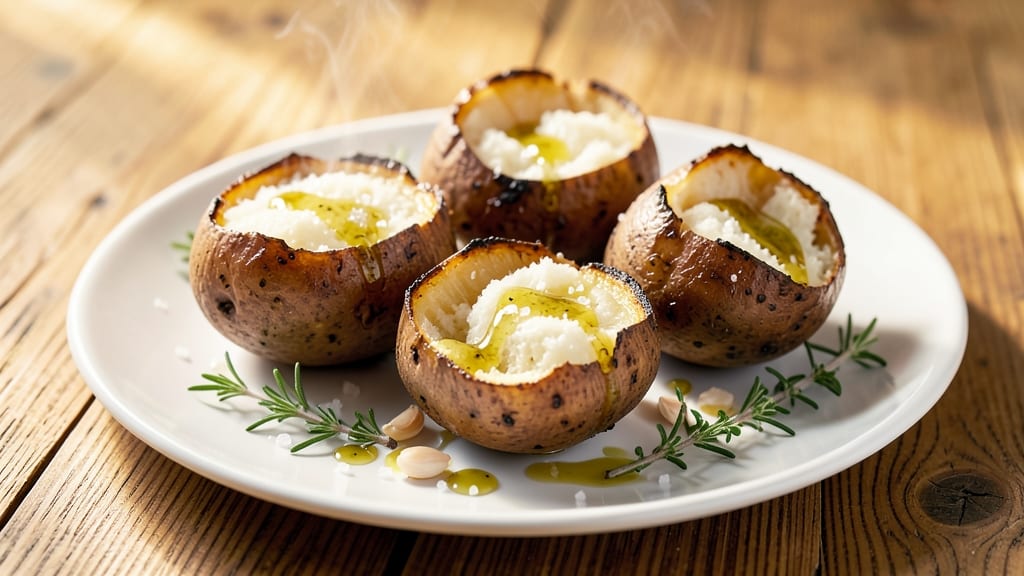 Baked Potato Recipe with Olive Oil and Sea Salt: Crispy Skin, Fluffy Heart in 45 Minutes