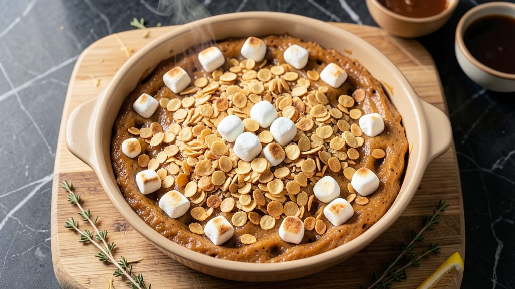 Sweet Potato Casserole Recipe With Marshmallows And Corn Flakes: Golden Crunch-Topped Comfort in One Bowl