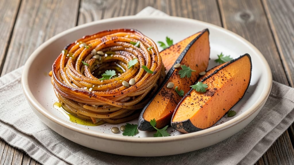 Spaghetti Squash and Sweet Potato Recipe: Roasted Trio With Caramelized Sweetness and Crispy Edges