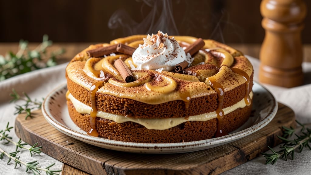 Sweet Potato Pudding Cake Recipe: Moist Batter with Crispy Celery Crown Topping