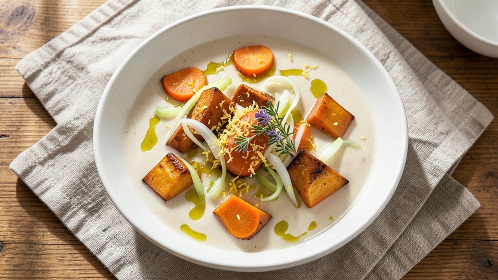 Sweet Potato, Leek, and Carrot Soup Recipe: Velvety Spiced Blend With Earthy Depth