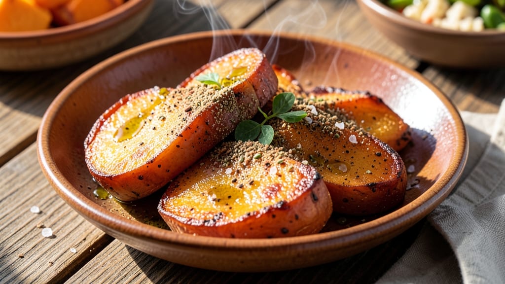Sweet Potato Recipe Hebbar's Kitchen: Warm Spice Roast With Caramelized Edges