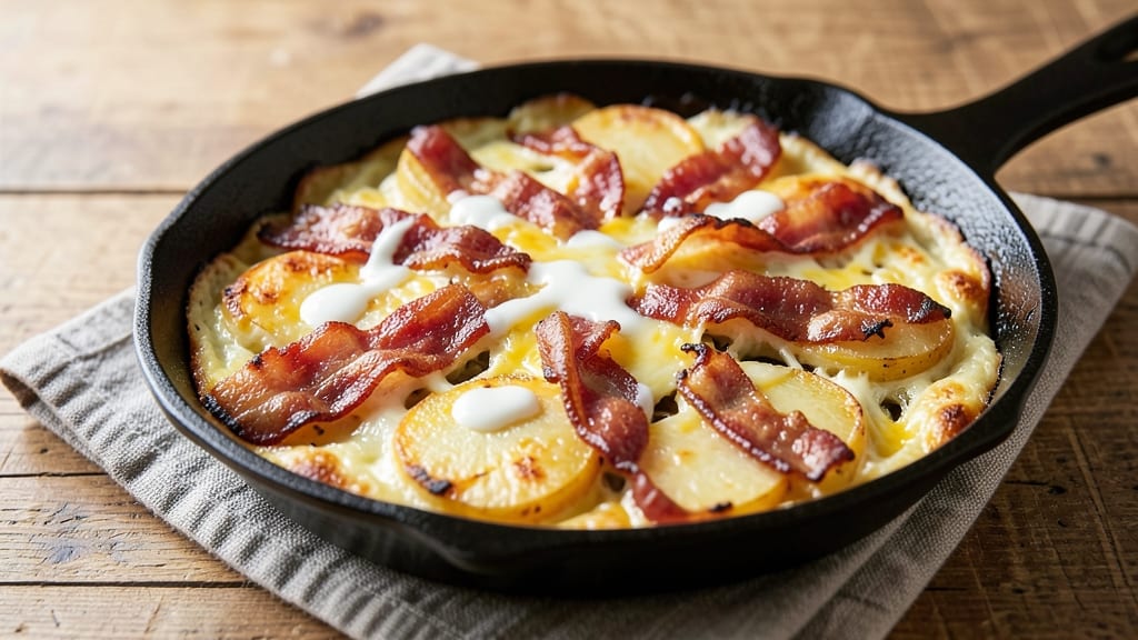 Bacon and Potato Frittata Recipe: Crispy Edges, Fluffy Centers, and Smoky Flavor