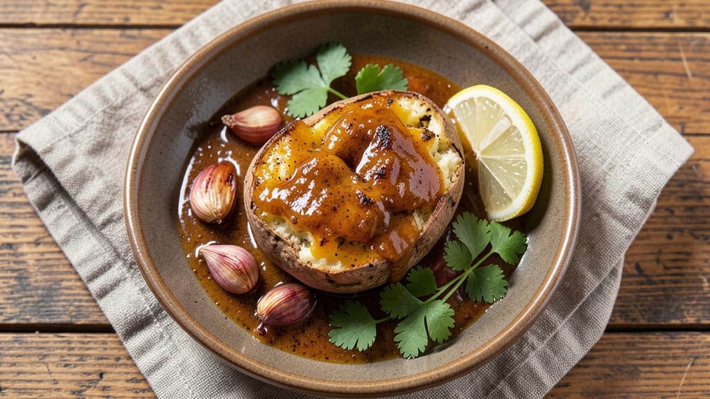 Baked Mojo Potato Recipe: Smoky Paprika Crunch Over Creamy Cheese Swirl