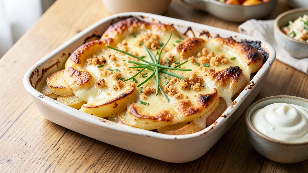 Aussie Potato Bake Recipe: Crispy Top, Creamy Cheese Swirl Magic
