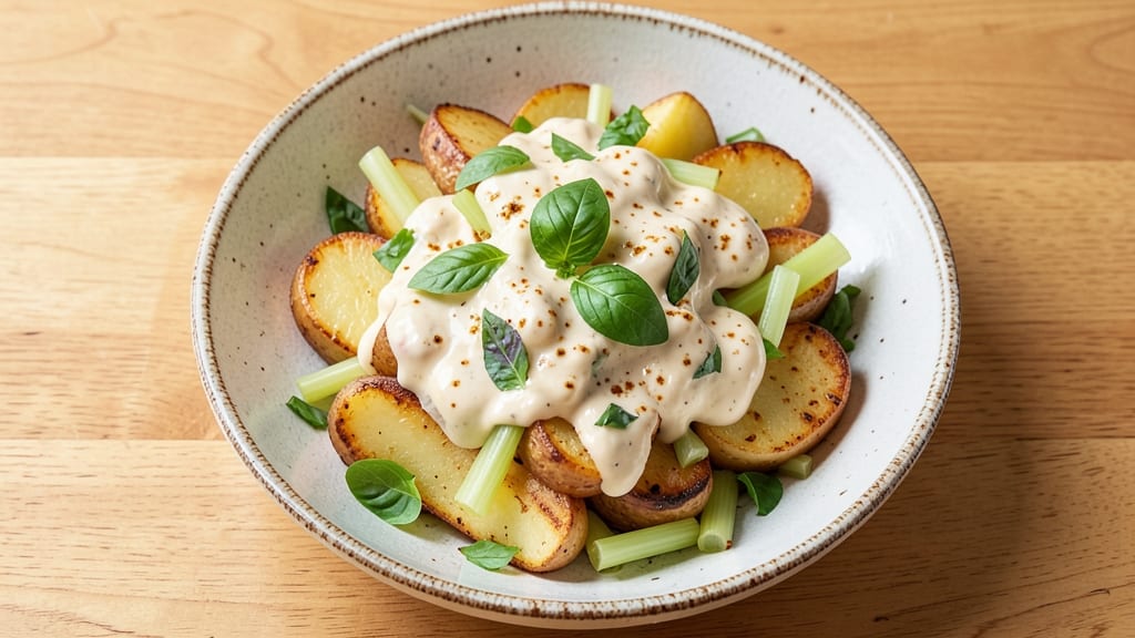 Basil Potato Salad Recipe: Herby Freshness With Crisp Celery Crown