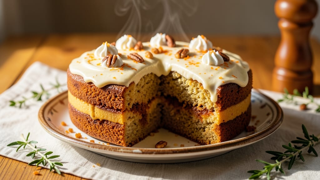 Sweet Potato Cake Recipe with Cream Cheese Icing: Moist Layers and Tangy-Sweet Frosting