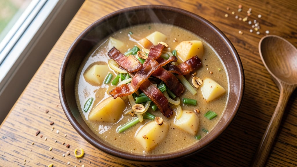 Bennigan's Loaded Potato Soup Recipe: Smoky Paprika and Celery Crown Crunch