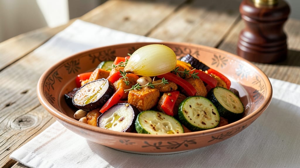 Sweet Potato Ratatouille Recipe: Roasted Sweetness Meets Herbed Veggie Harmony