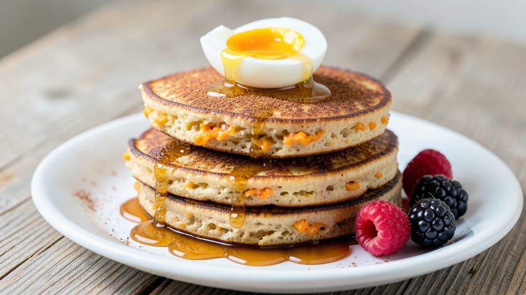 Sweet Potato and Egg Pancake Recipe: Fluffy Stacks With Sweet Caramelized Swirls