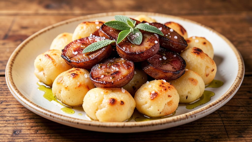 Sweet Potato Gnocchi and Sausage Recipe: Crispy Edges, Pillowy Centers