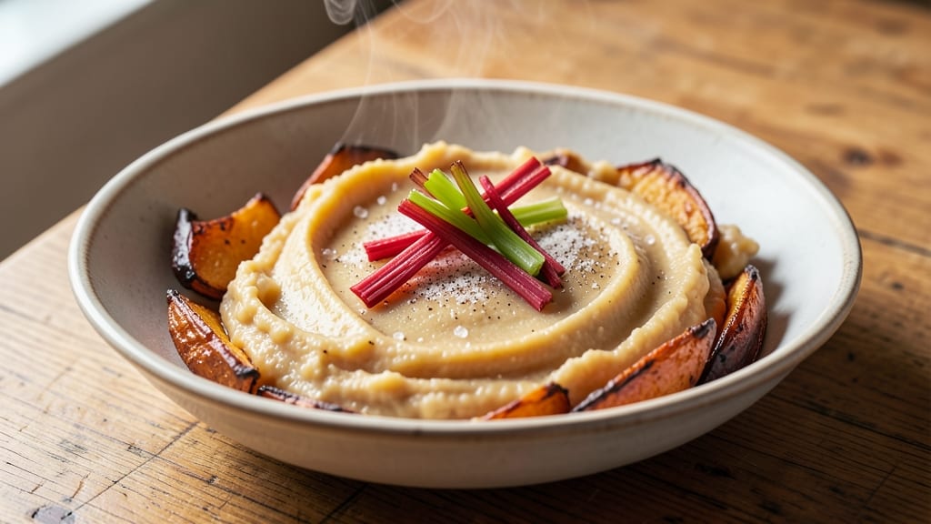 Sweet Potato Mash Recipe UK: Nutmeg-Infused Creaminess With Crispy Celery Crown