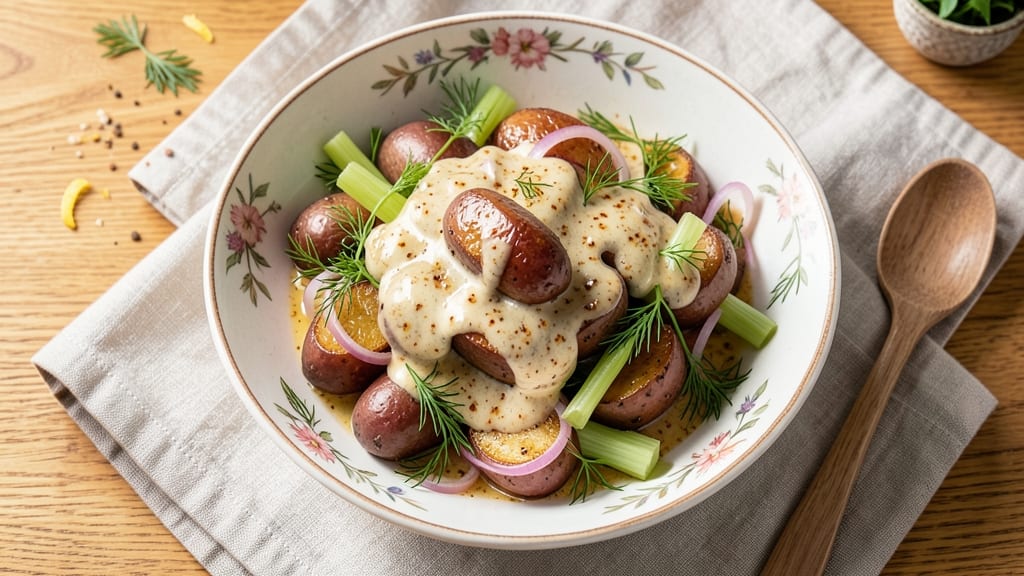 5 Star Red Potato Salad Recipe: Herb-Infused Bites With Crunchy Celery Topping