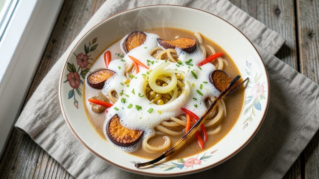 Sweet Potato Noodles Soup Recipe: Roasted Sweetness Meets Silky Broth Harmony