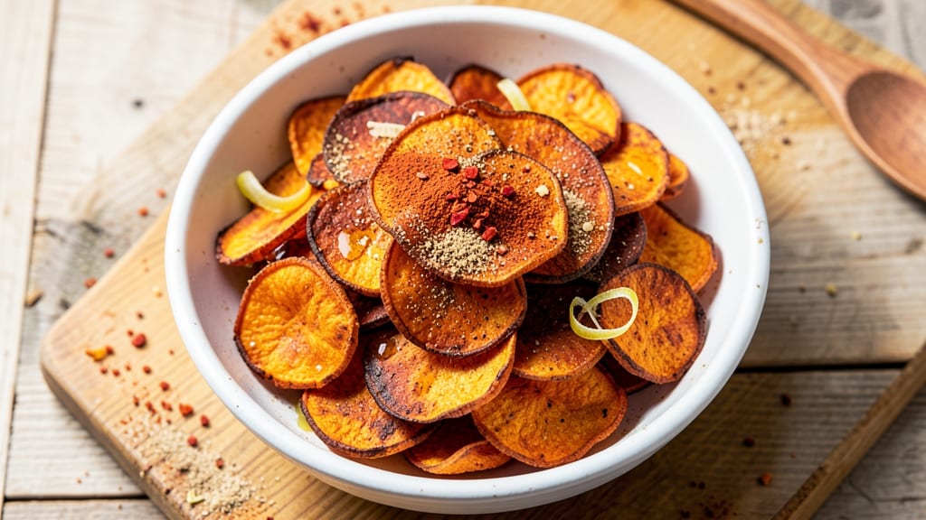 Baked Sweet Potato Chips Recipe Healthy: Air-Crisped, Guilt-Free Crunch in 15 Minutes