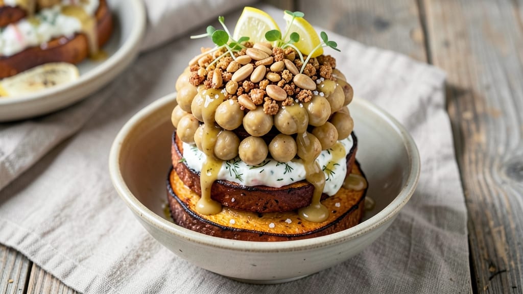 Sweet Potato Tower Recipe: Stacked Crunch and Creamy Layers