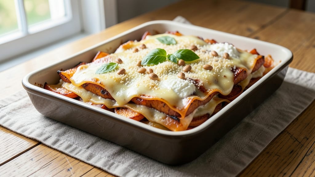 Sweet Potato Lasagne Recipe: Layers of Creamy Spice and Melty Cheese