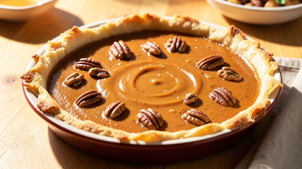 Sweet Potato Pecan Pie Recipe Soul Food: Celery Crown Crunch Over Nutmeg-Kissed Custard