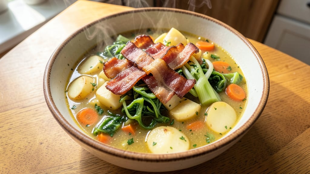 Bacon Cabbage and Potato Soup Recipe: Smoky Bacon Crunch With Hearty Comfort
