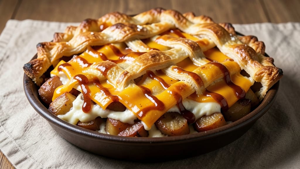 A1 Steakhouse Potato Pie Recipe: Celery Crown Crunch Over Smoky Cheddar Bliss