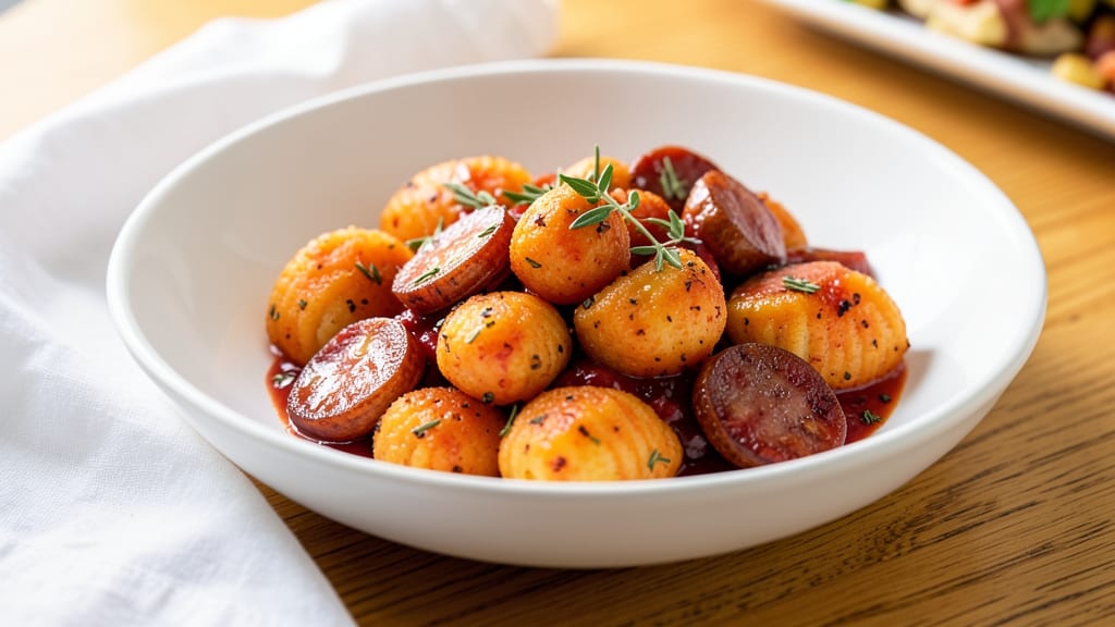 Trader Joe's Sweet Potato Gnocchi and Sausage Recipe: One-Pan Roasted Harmony