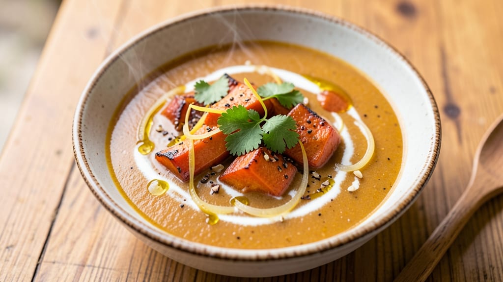 Acorn Squash and Sweet Potato Soup Recipe: Roasted Spice Depth Meets Silky Smoothness