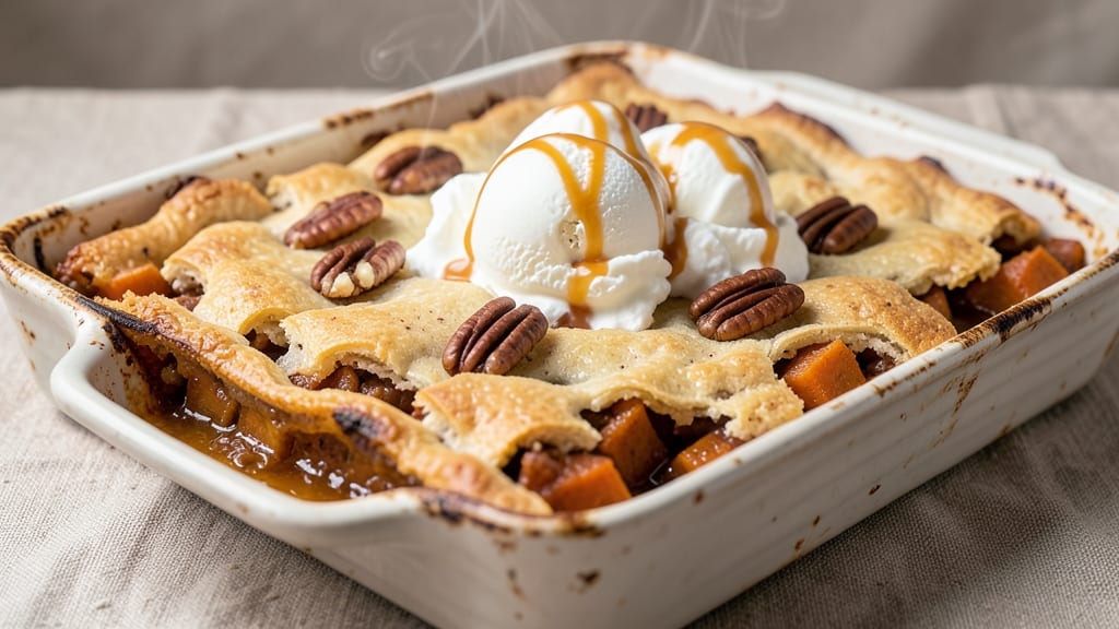 Sweet Potato Cobbler Bars Recipe: Buttery Crust Over Warm Spiced Filling